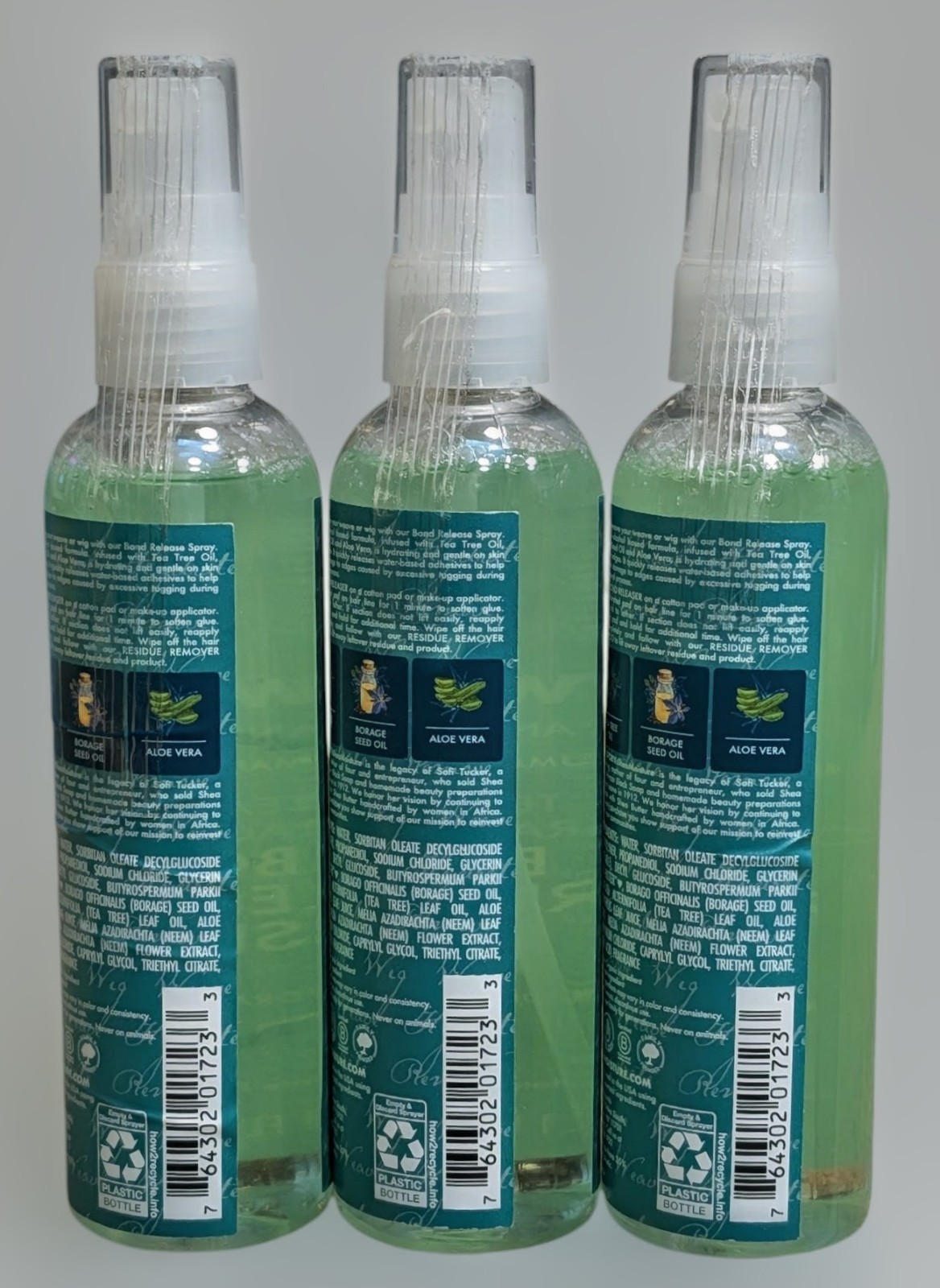 3 – Shea Moisture Weave & Wig Bond Release Spray – 4.1 Fl Oz Each