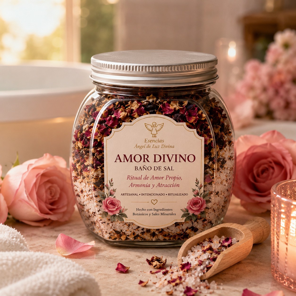Esencias Angel de Luz Divina LOVE & ATTRACTION RITUAL BATH SALT