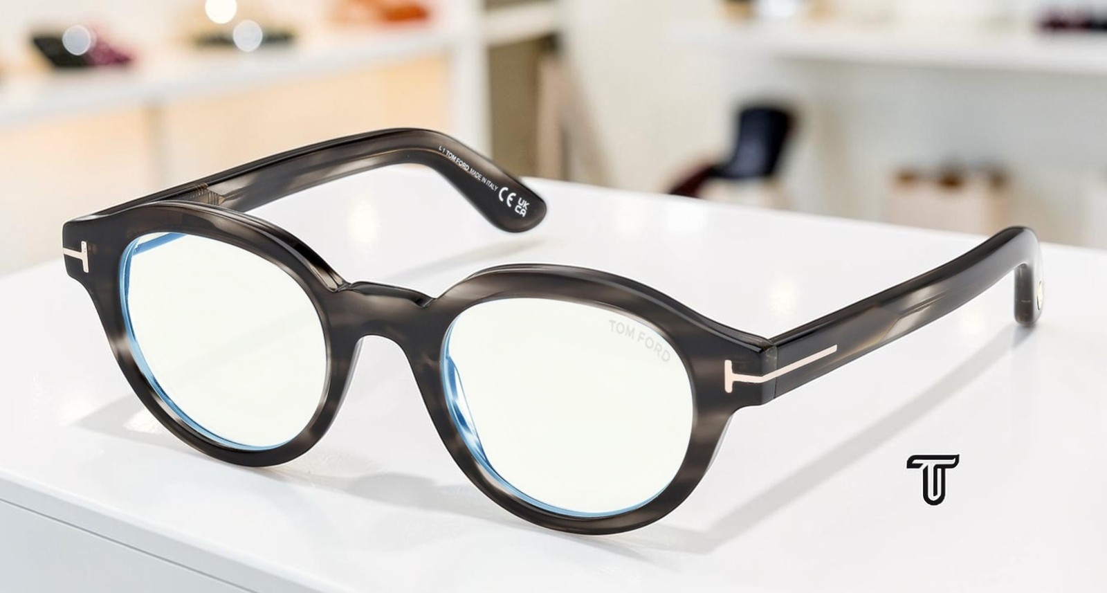 Tom Ford FT6037 B 056 Havana Other Demo Lens 49 mm Unisex Eyeglasses