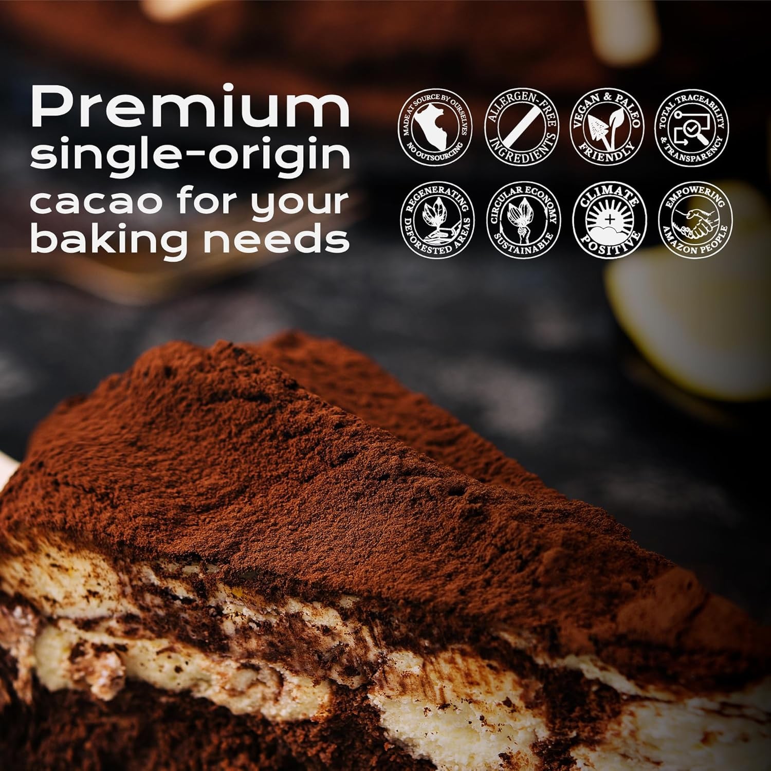 1 LB (16 OZ ) USDA Organic Raw Cacao Powder,100% Pure, ALL NATURAL,ALWAYS FRESH