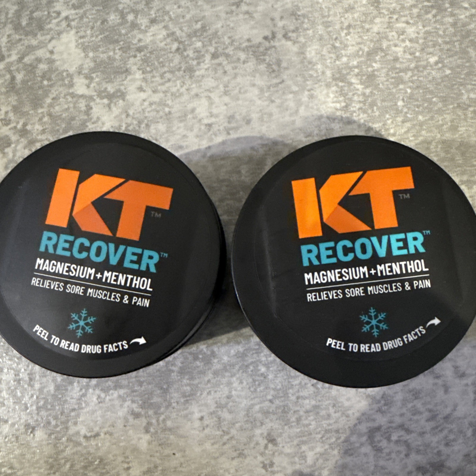 KT Health, Magnesium Cream, Recover – Cools and Relieves Muscles 4 Oz Lot Of 2