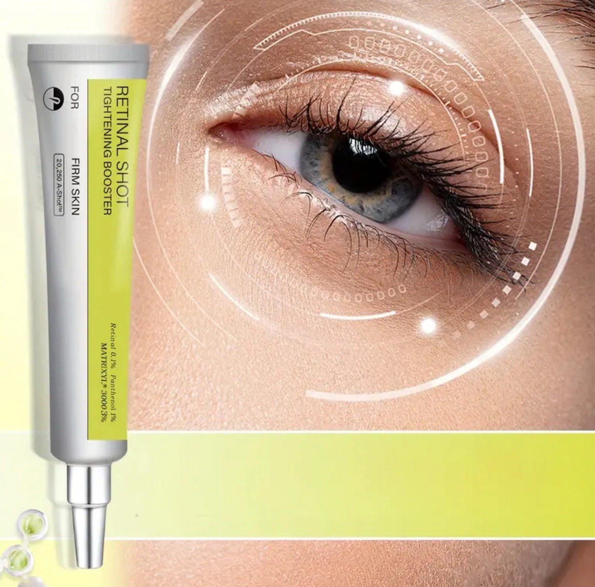 2 Pack- Retinal Shot Tightening Booster, Eye Cream, Firming, Pore Minimizing