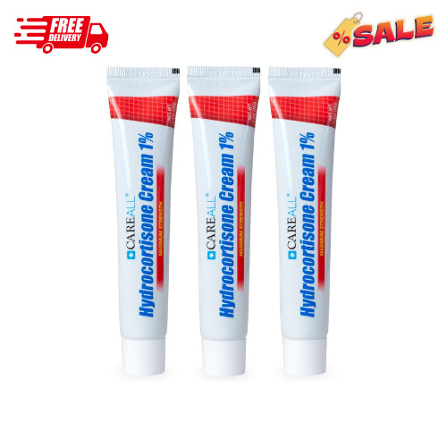 Hydrocortisone cream 1, 3oz Tube (Pack of 3), Maximum Strength Anti-Itch Cream