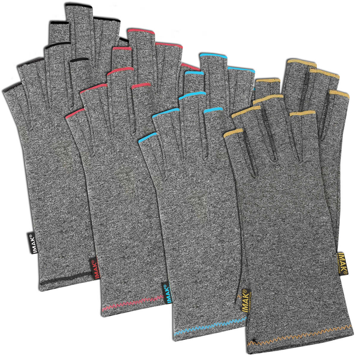 Brownmed IMAK Arthritis Pain Relief Compression Half Finger Gloves