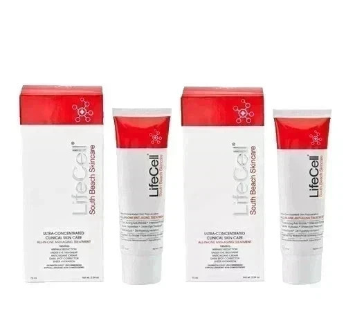South Beach LiveCell Skincare Anti-Aging Cream 2.54 oz (2 Pack) All-in-One NEW!!