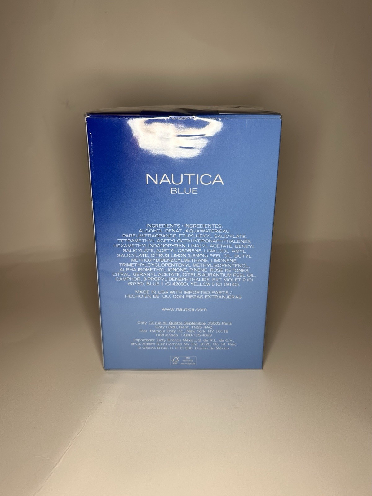 Nautica Blue EDT Cologne Men 3.4 oz 100ml NEW Authentic Factory Sealed Spray