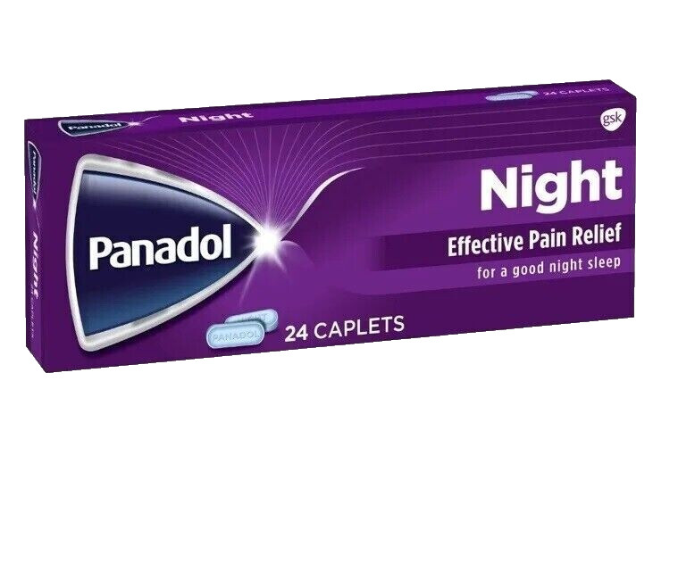 Panadol Night 24 Tablets provides night time relief Headaches