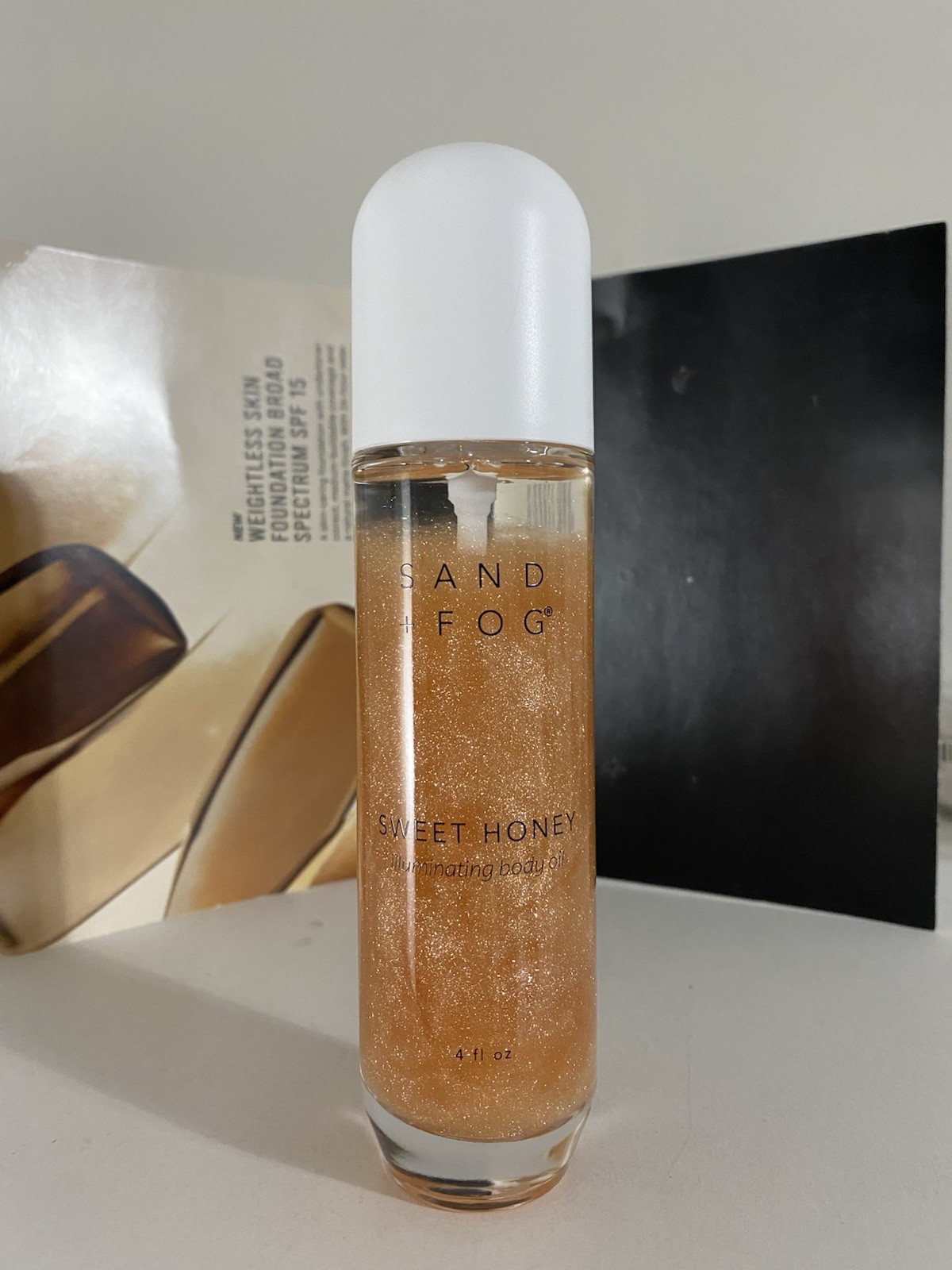 Sand + Fog Sweet Honey Illuminating Body Oil, 4 OZ / 118 ML, New