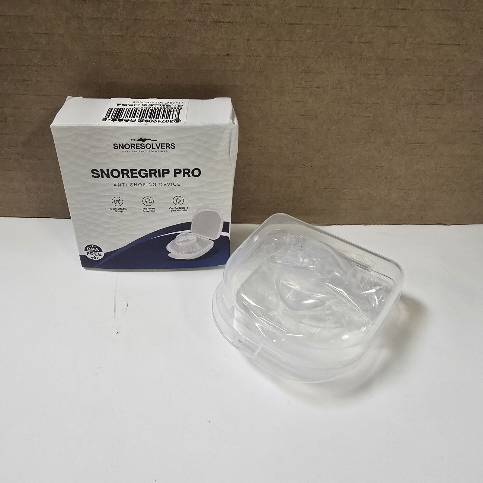 NEW & SEALED! SNORESOLVERS Snoregrip Pro Anti-snoring Silicone device