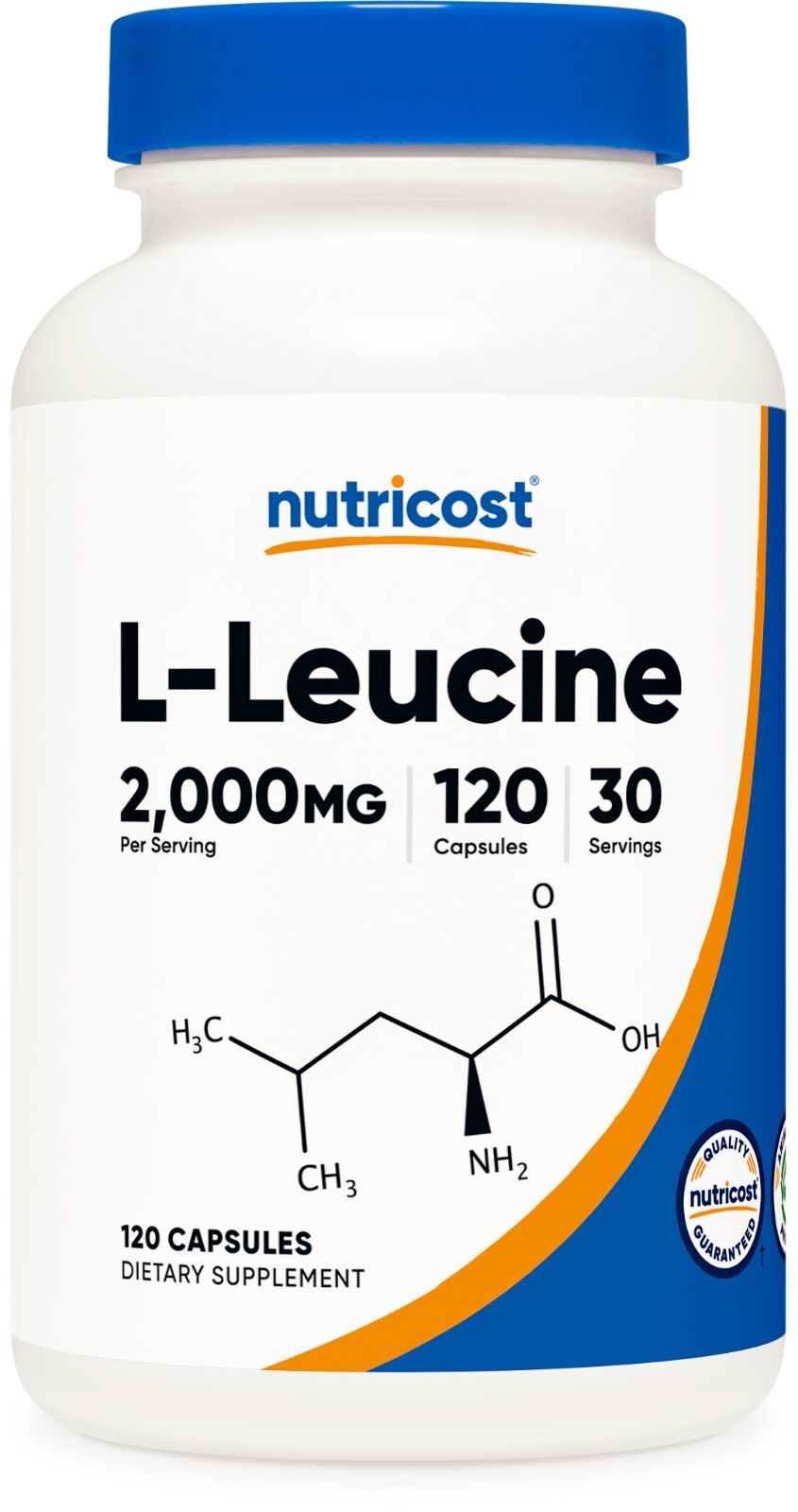 Nutricost L-Leucine 2,000mg, 120 Vegetarian Capsules, 30 Servings