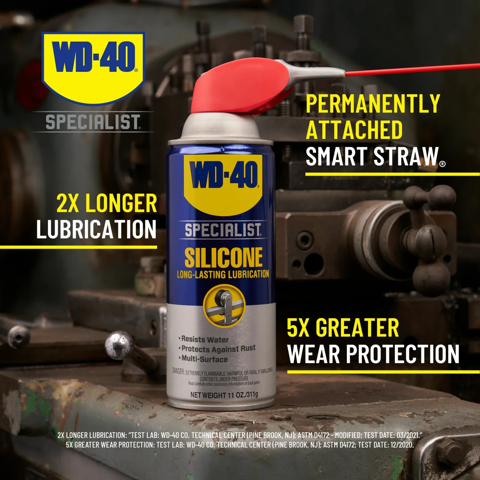 (3 pack) WD-40® Specialist® Water Resistant Silicone Lubricant, 11 oz