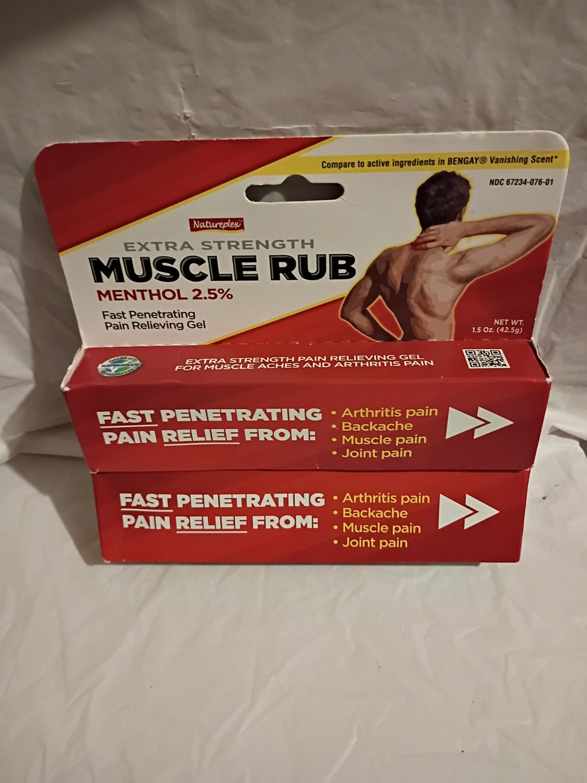 2pack Natureplex Extra Strength Muscle Rub Muscle Pain Relief 2.5