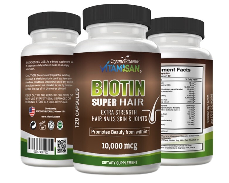 Biotin, collagen & keratin capsules – joints, skin & hair natural vitamins new