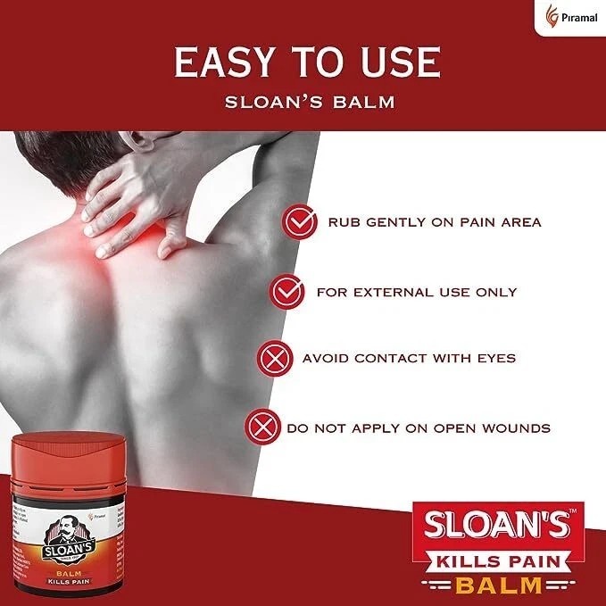 4x Sloan’s Balm | Kills Severe Pain | 20gm Power of Ayurveda with 5 Herbal Oils