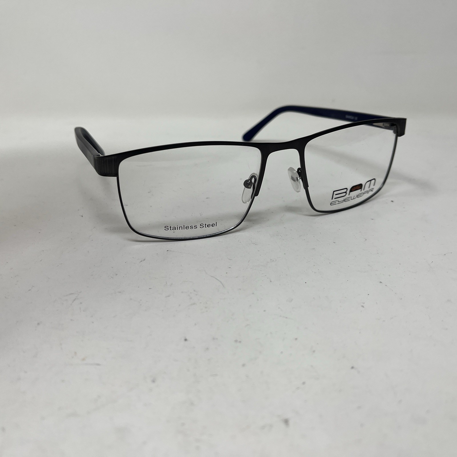 Bam Eyewear 524 Gunmetal Blue 60-20-150 FLEX HINGE EYEGLASSES /961