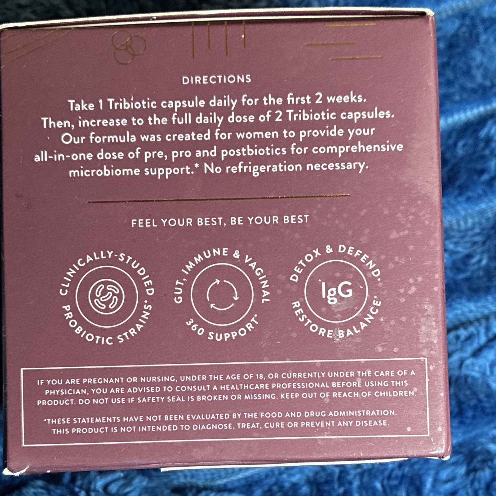 arrae TRIBIOTIC Probiotic Gut Immune Vaginal Support 60 Caps Exp 09/2026
