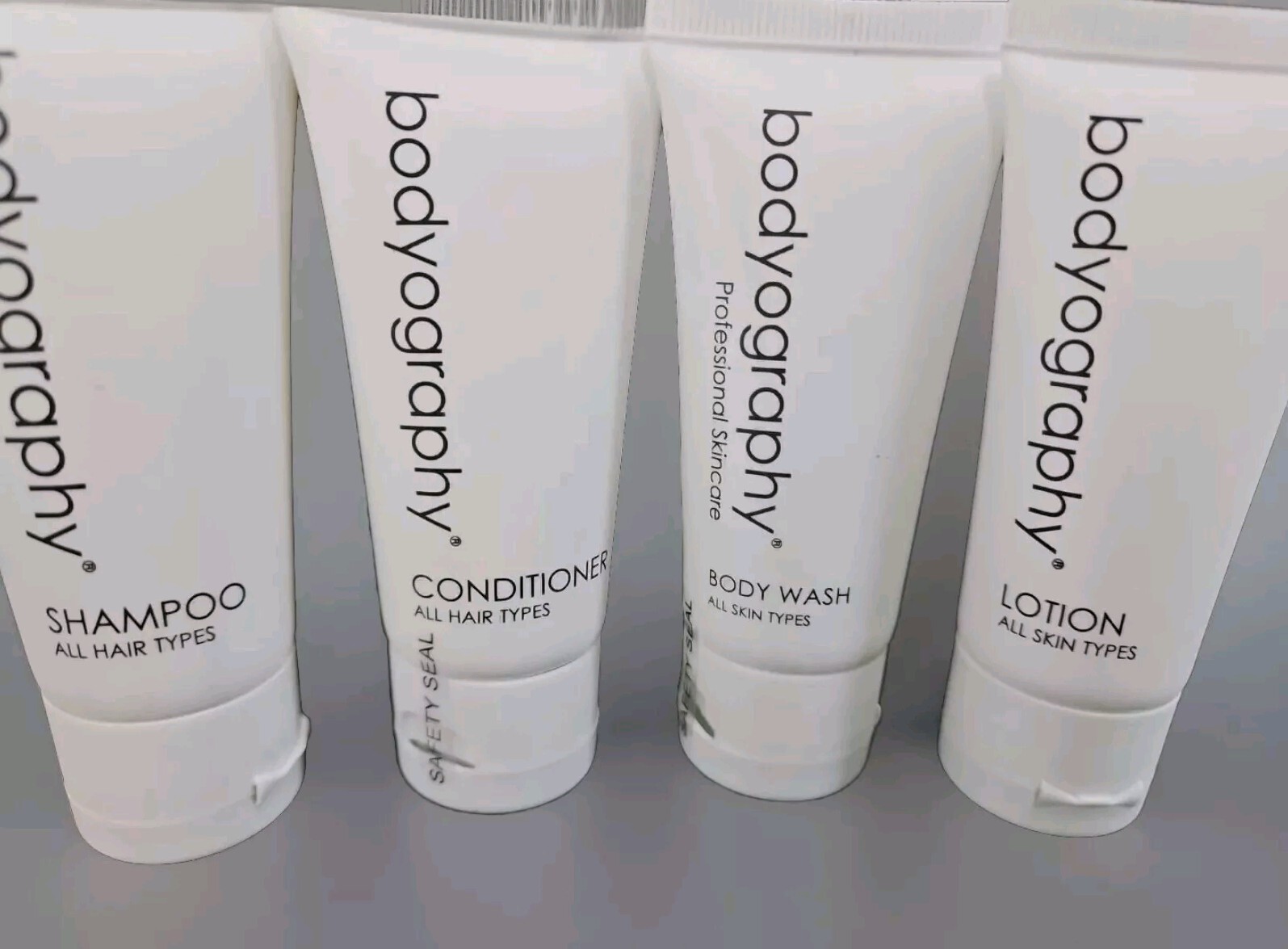 Bodyography Vegan Shampoo Conditioner Body Wash Lotion Luxury Hotel Travel Size
