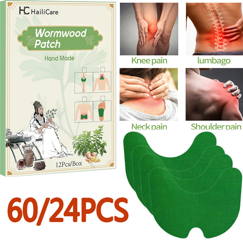 120PCS Knee Relief Patches Sticker Joint Pain Wormwood Ache Plaster Pad Health