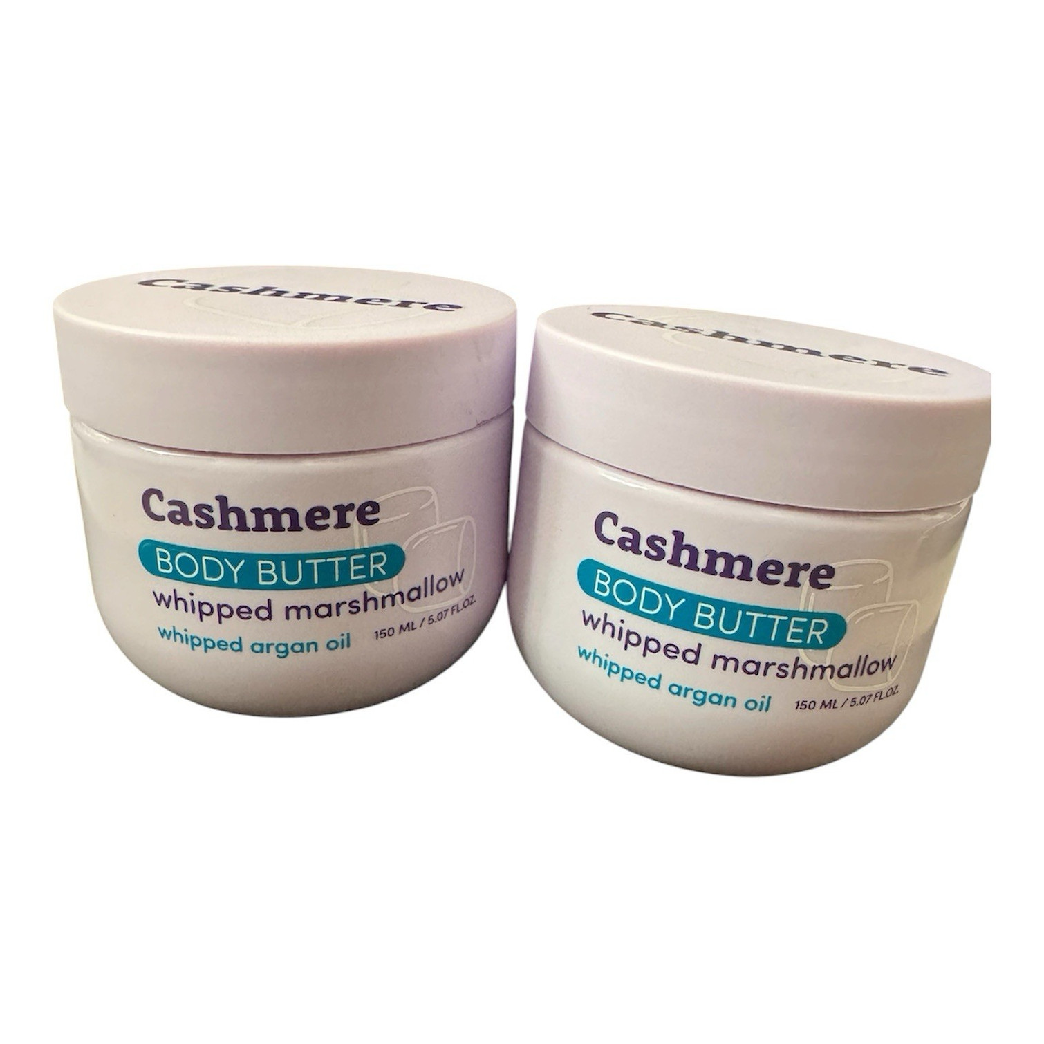 Cashmere Whipped Marshmallow Body Butter w/ Argan Oil 150 mL (2 Jars)