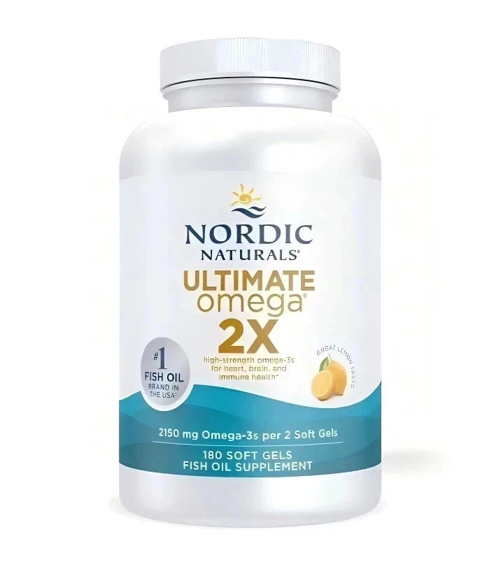 Nordic Naturals Ultimate Omega 2X Softgel Capsule – 180 Count,EXP 11/2027