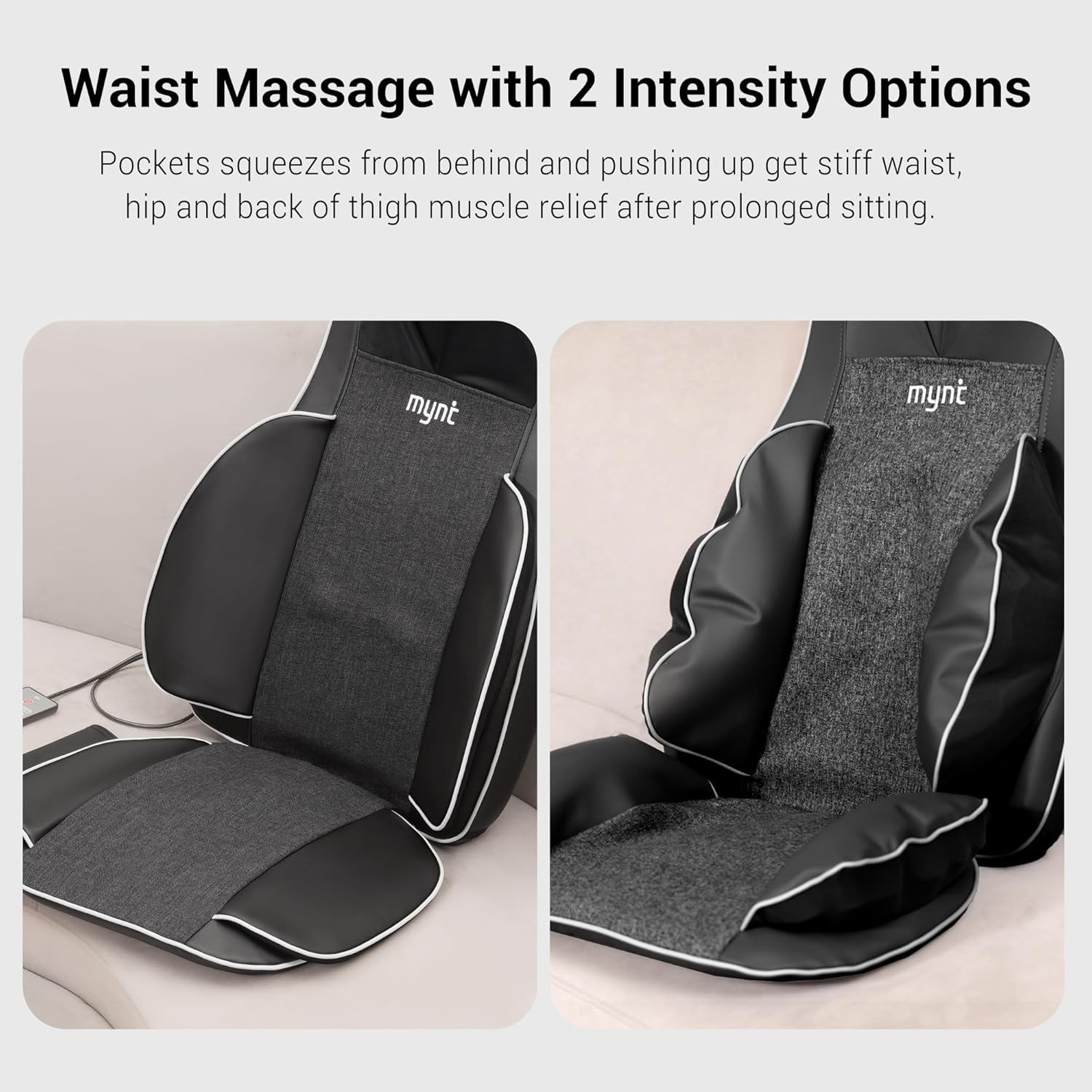 Mynt FSA Eligible HSA Approved Shiatsu Neck and Back Massager for Chair with 10