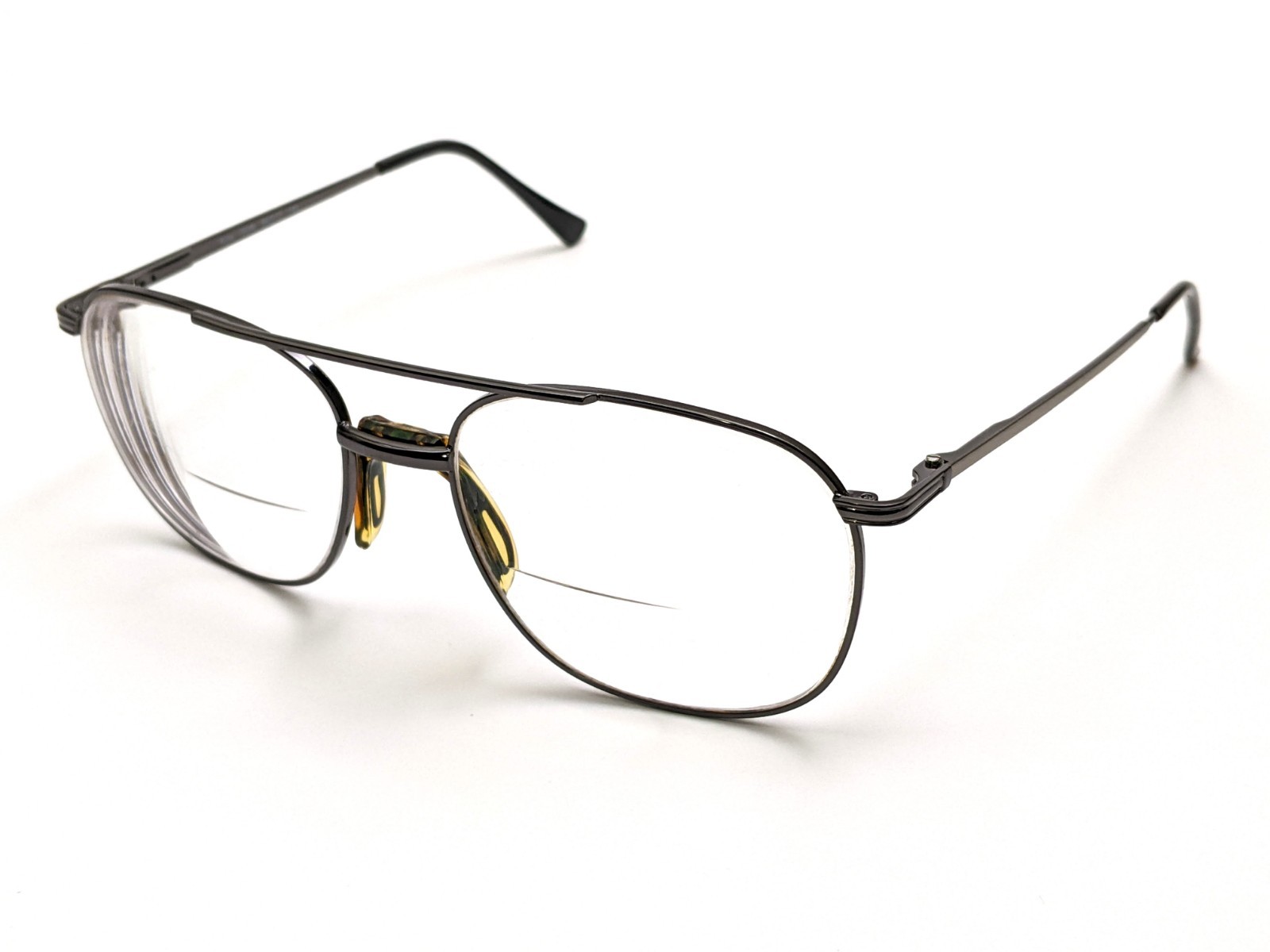 Unknown TR167 A.S. Kyle Gun Pilot Full Rim Eyeglasses Frames: Gunmetal 46-19-140