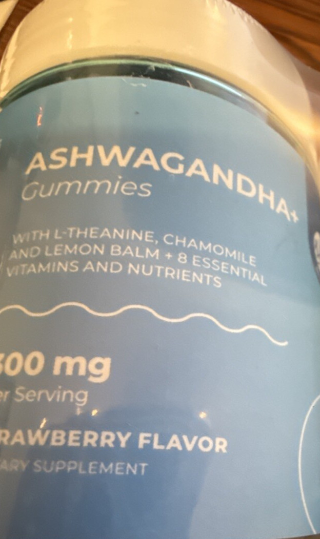 Ashwagandha Strawberry Gummies 2 Pk 60 in ea pk -2 per serv EXP 12/26 or later