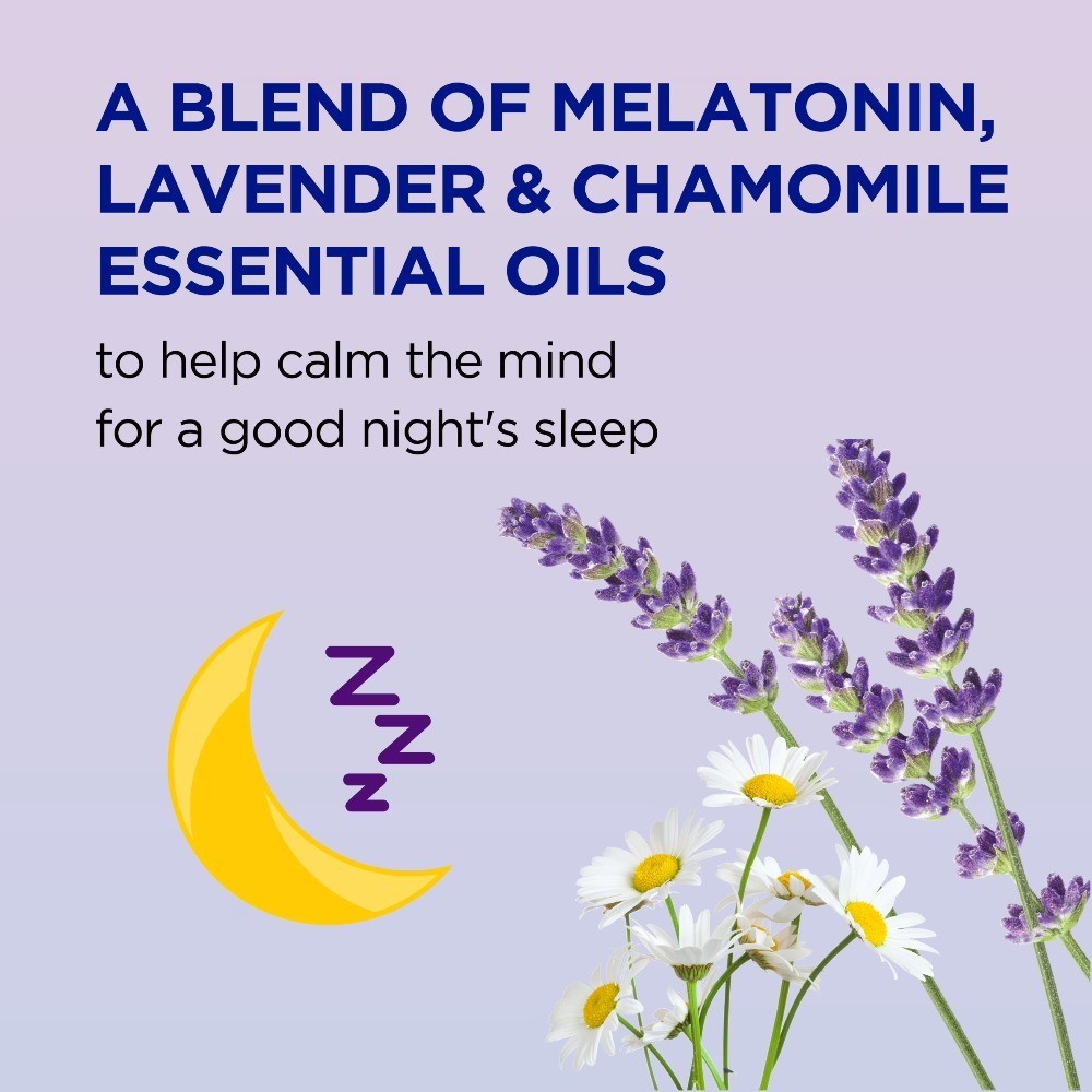 Natural Sleep Aid Spray with Melatonin, Lavender and Chamomile Essential Oils, 6