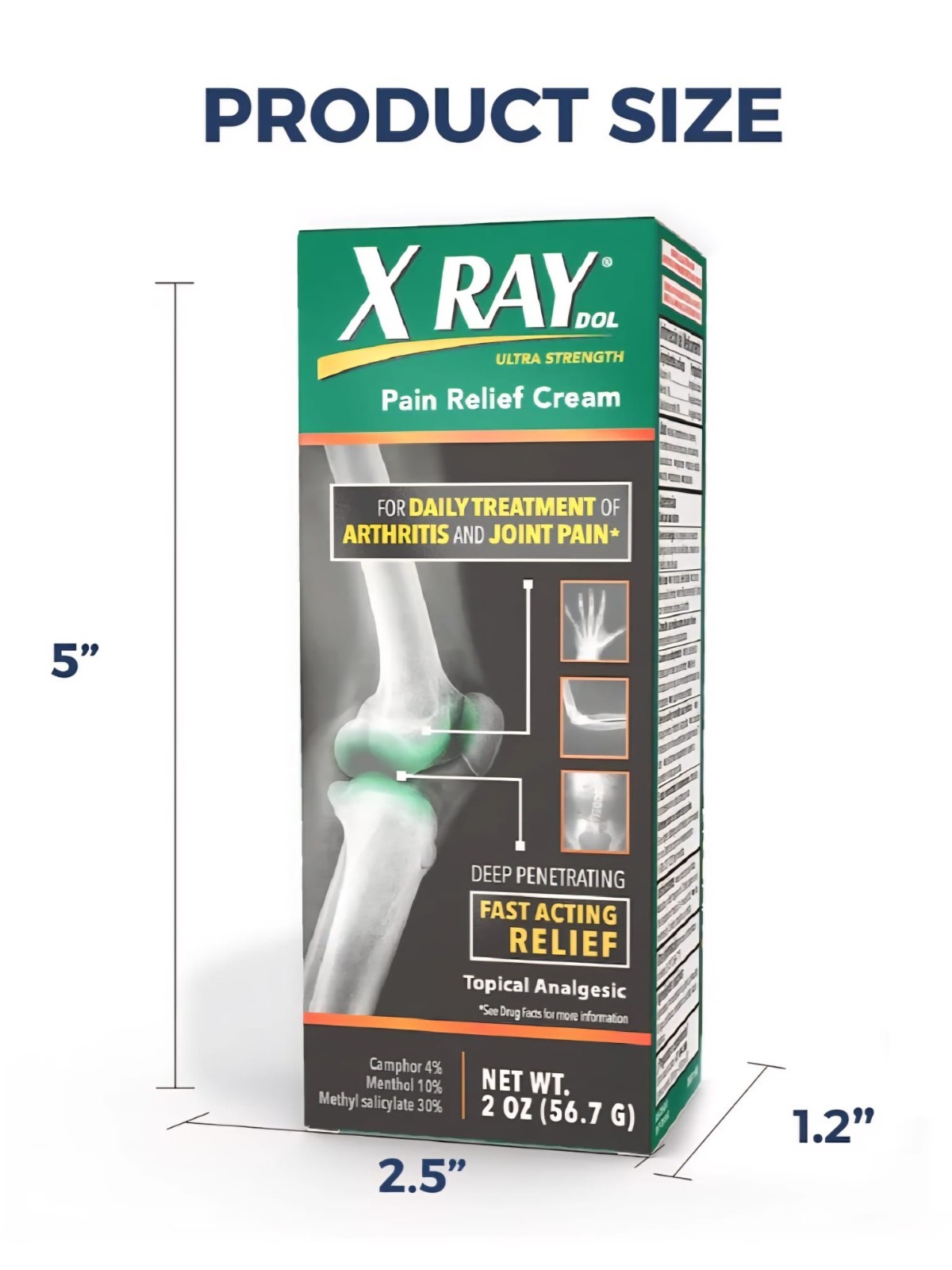 X Ray DOL Ultra Strength Pain Relief Cream – 2 fl oz (56.7 g)