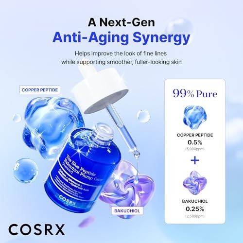 COSRX The Blue Copper 1.69 Fl Oz (Pack of 1), Peptide+5 Multi Peptides