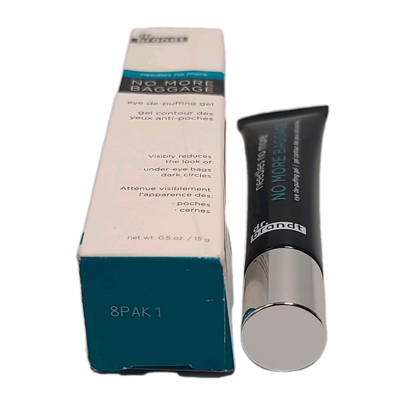 ( 1 ) Dr. Brandt 0.5 oz / 15 mL NO MORE BAGGAGE Eye De-Puffing Skincare Gel