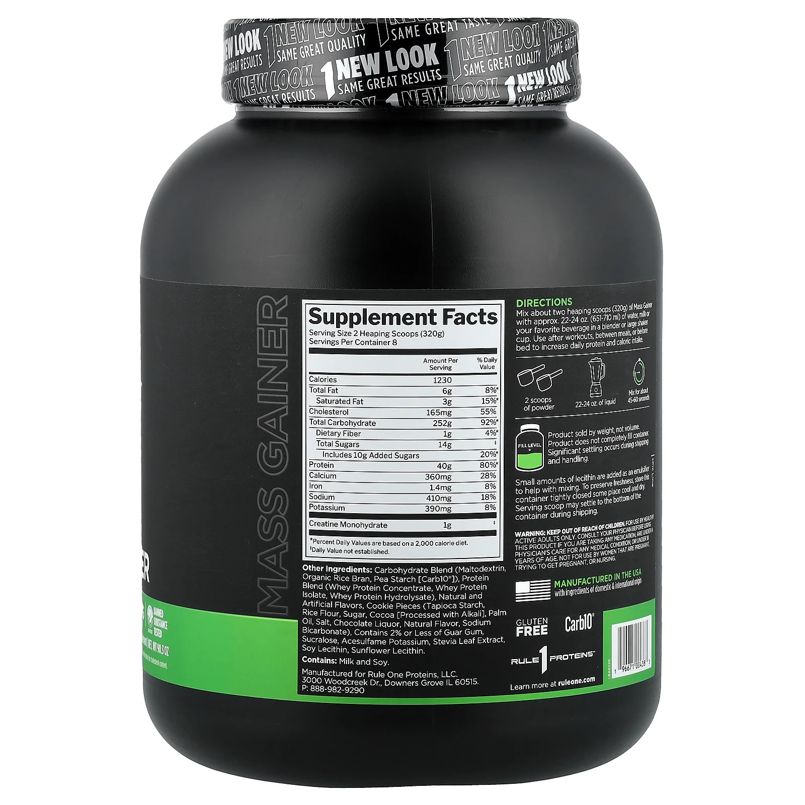 Mass Gainer™, Cookies & Creme, 5.64 lb (2.56 kg)