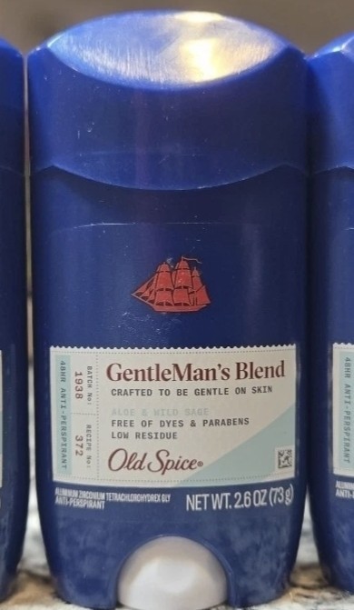 One (1) Old Spice Gentleman’s Blend Antiperspirant Limited Run Aloe Wild Sage