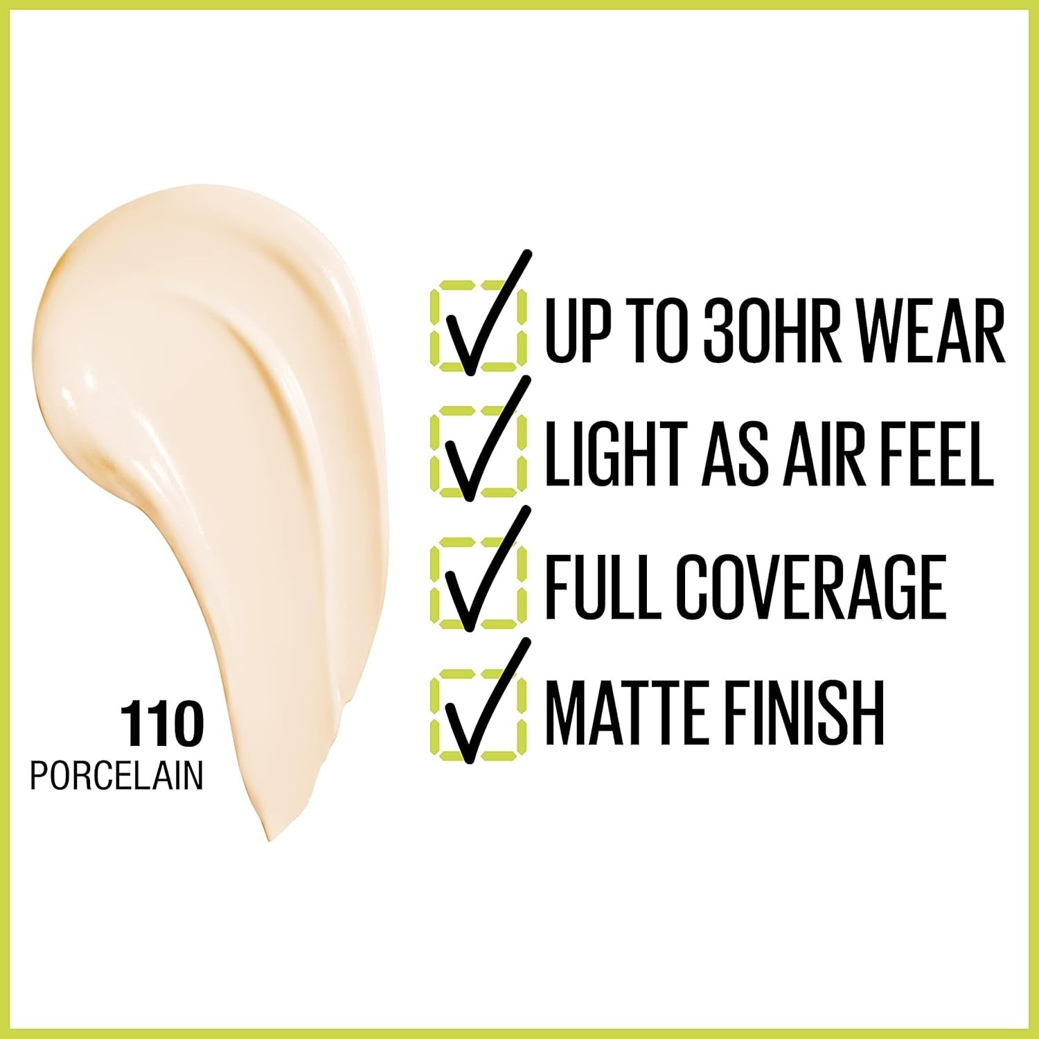 Maybelline Super Stay Active Wear 30H Foundation Full Coverage-120 Classic Ivory