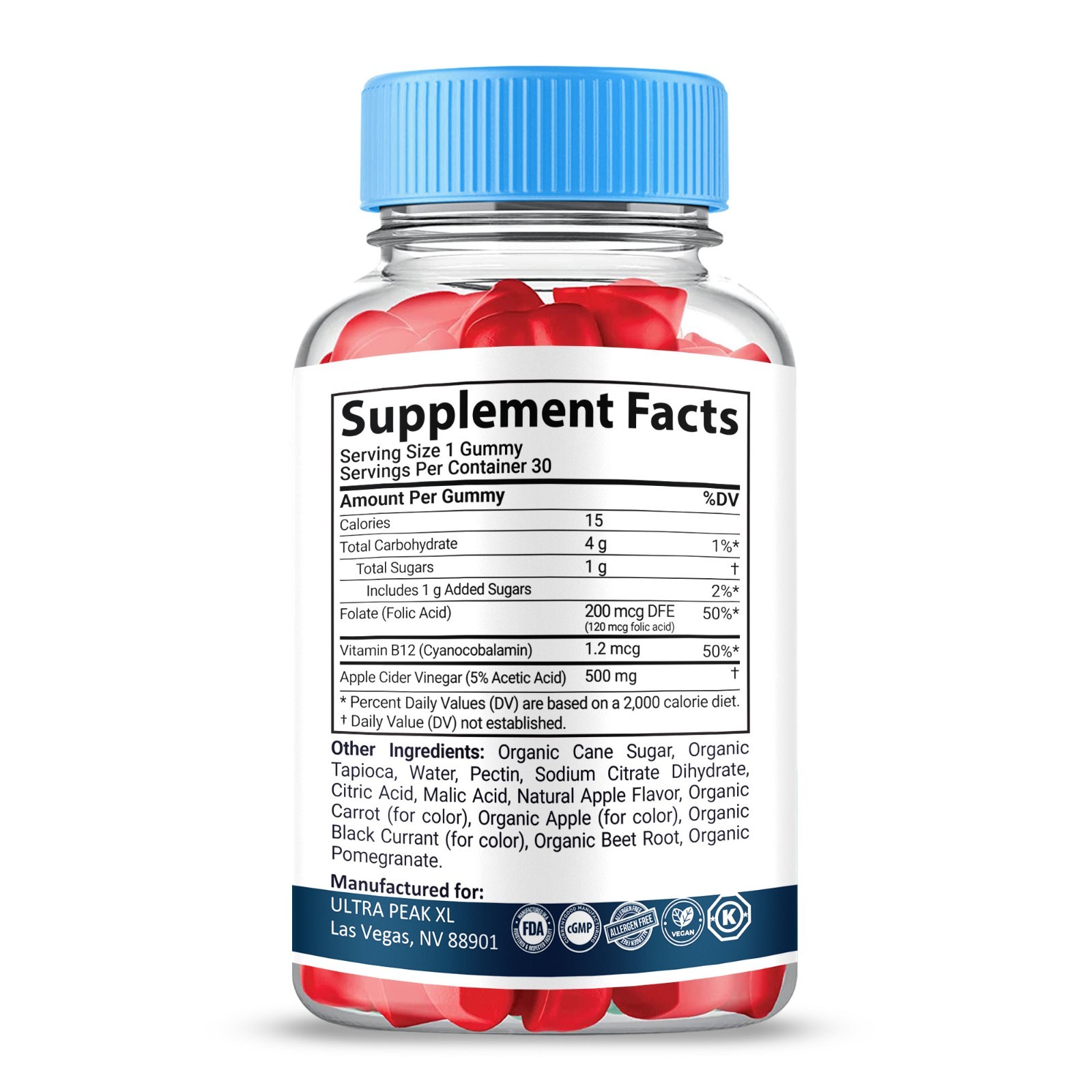 Ultra Peak XL Gummies, Max Strength, UltraPeak XL Supplement (2 Pack)