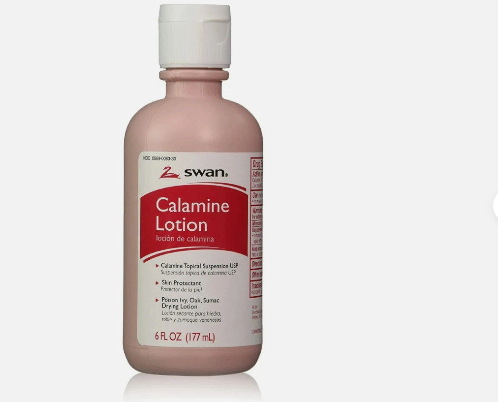 Swan Calamine Lotion 6 fl oz – Skin Protectant & Anti-Itch Lotion