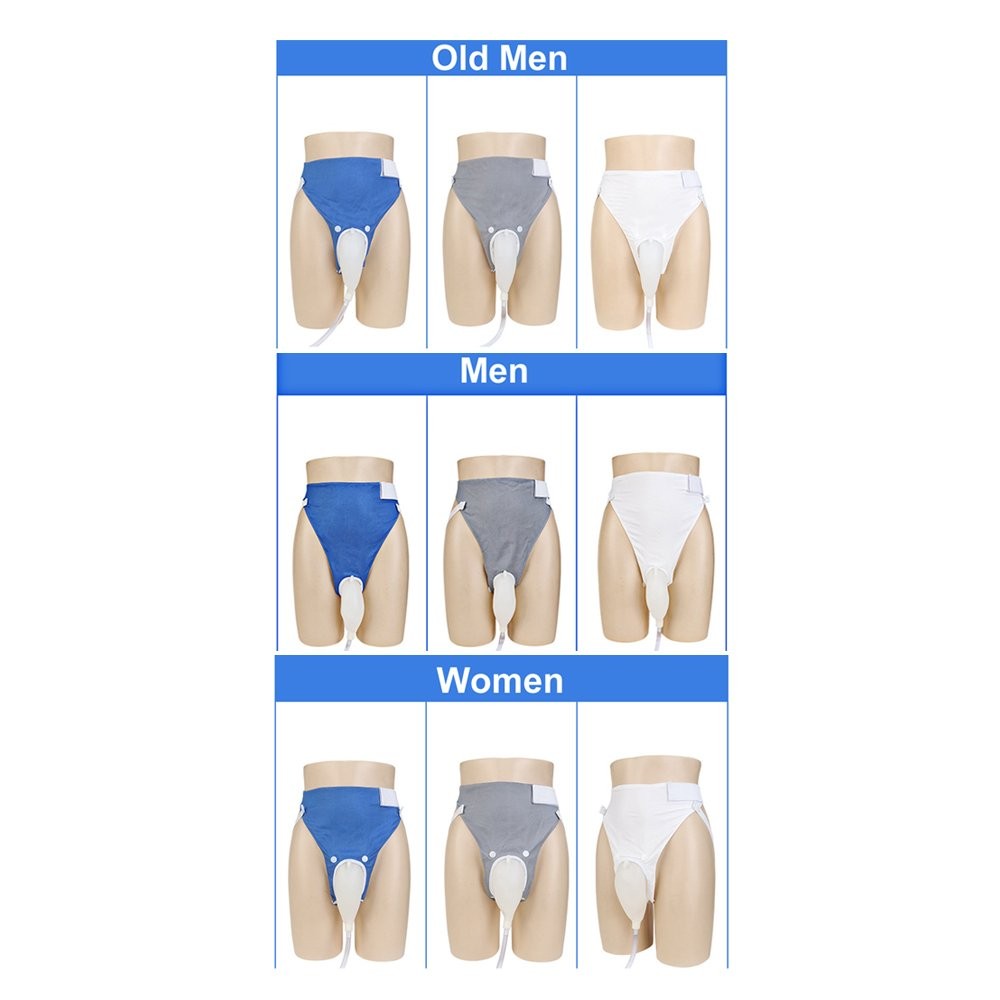Reusable Silicone External Urine Catheter Collector Bag Wearable Urinal Bag Aids