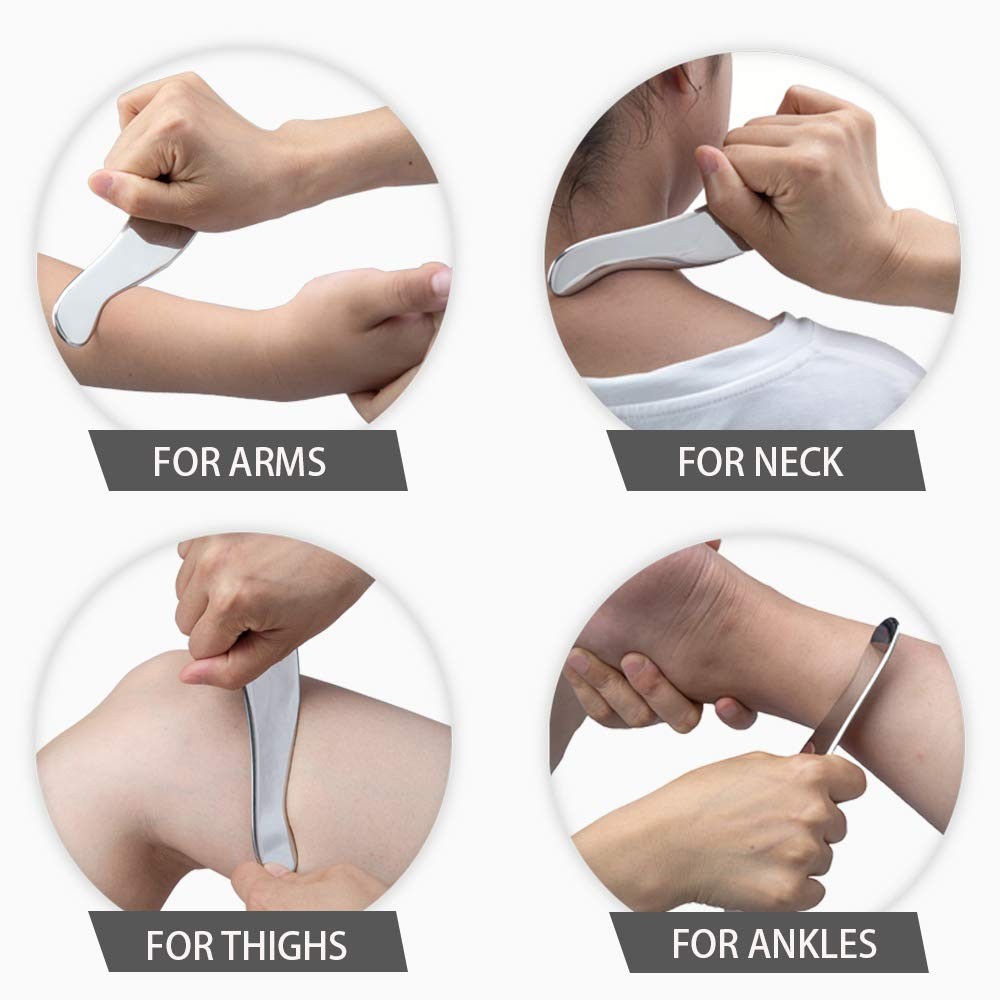 Allshow Gua Sha Tools Stainless Steel Scraping Massage Tool Iastm Tools