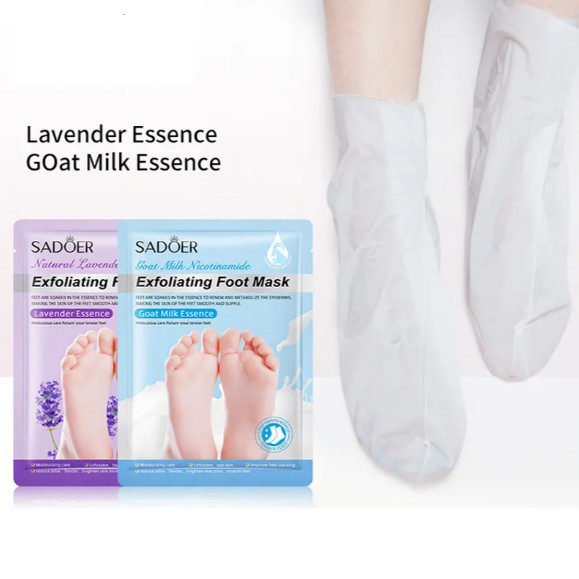 Goatmilk Exfoliating Foot Peel Mask Baby Soft Feet Remove Dead Skin (6 PCS PACK)