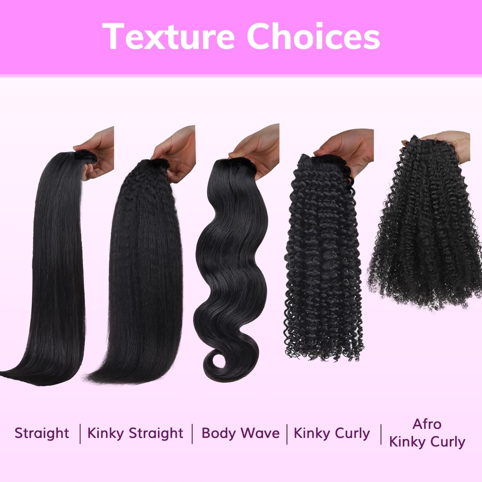 Idn Beauty Clip In Hair Extensions Real Human Hair Afro Kinky Curly 120G
