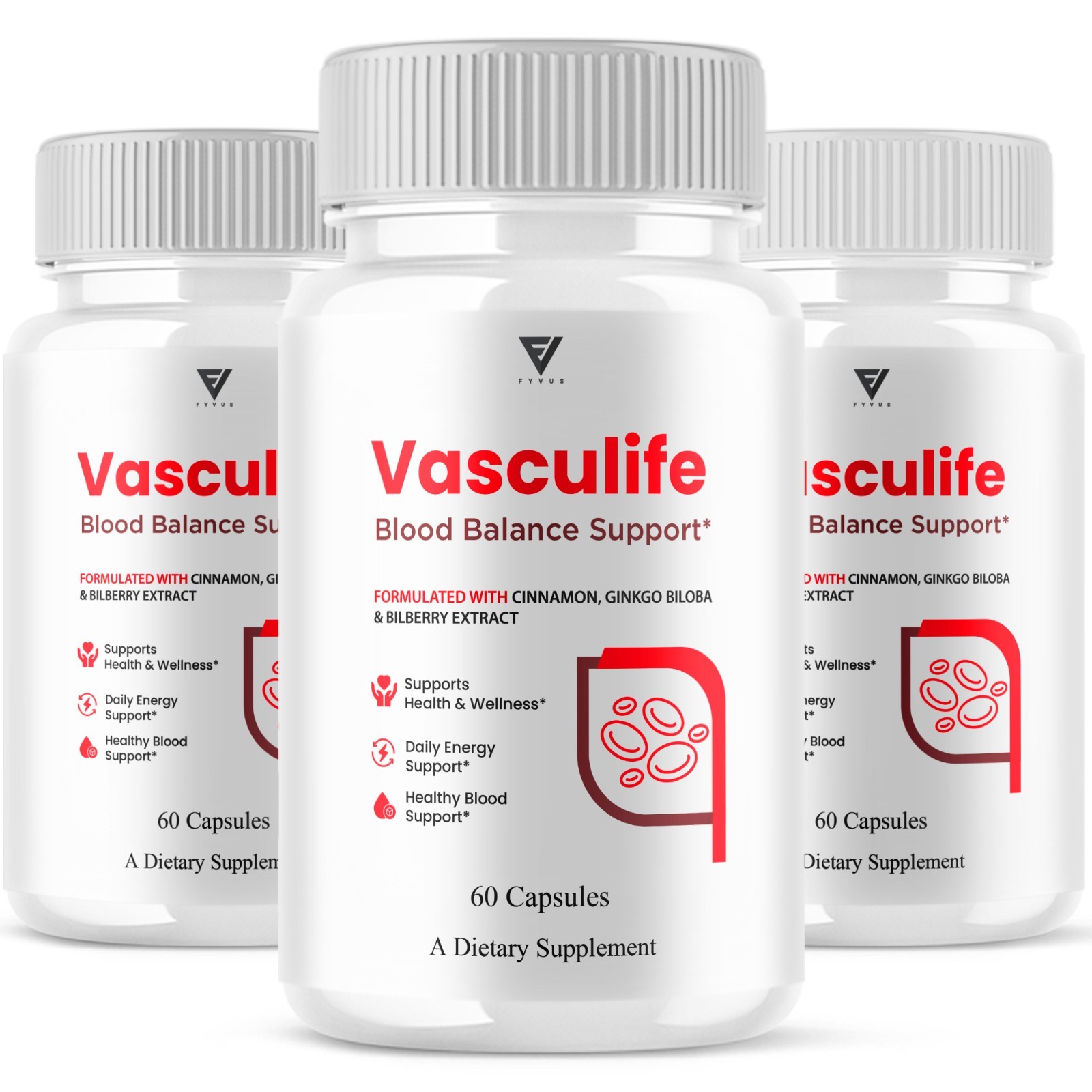 (3 Pack) Vasculife Blood Balance, Vasculife Advanced Blood Health (180 Capsules)