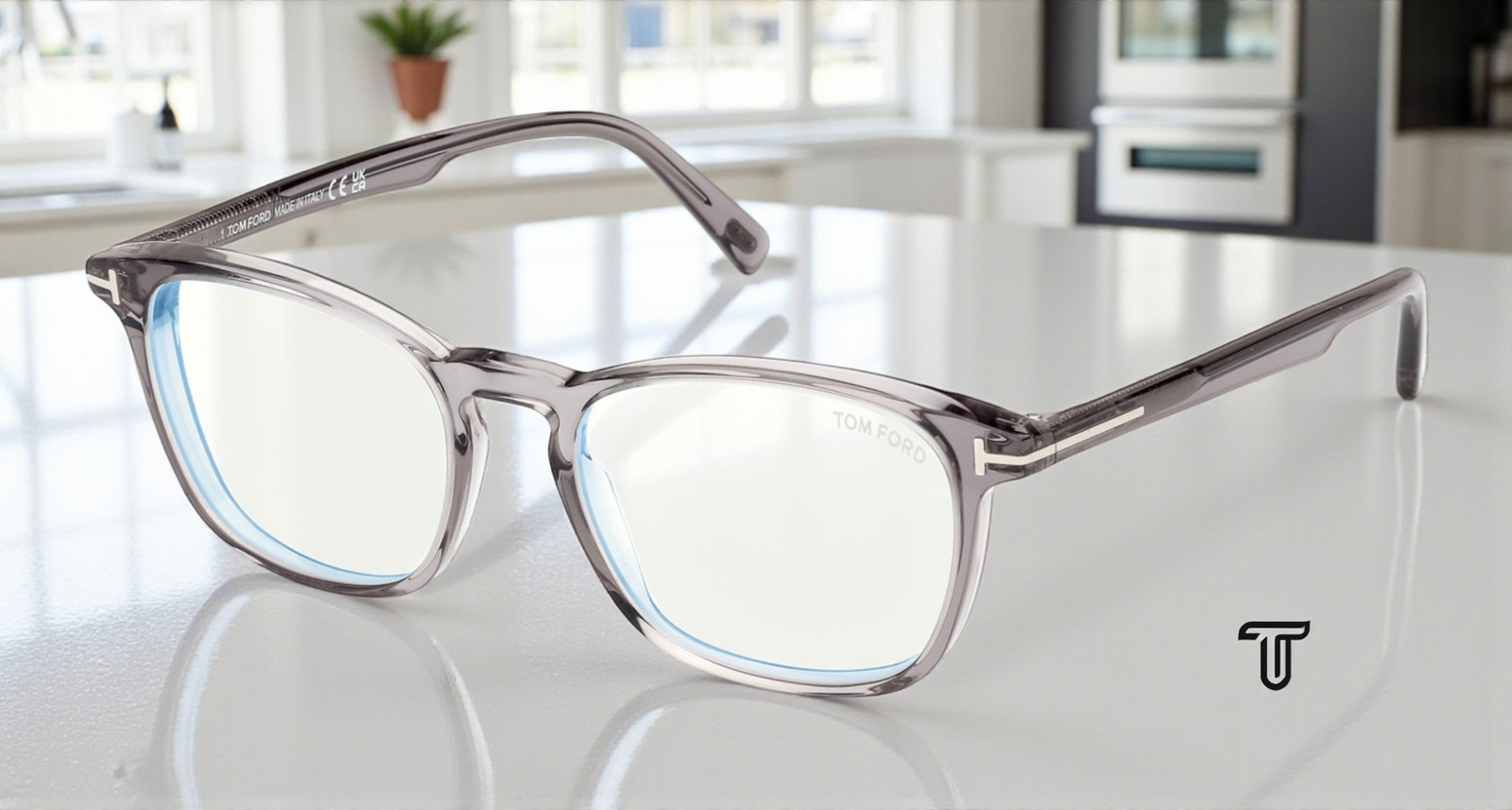 Tom Ford FT5960 B 020 BB Grey Other 52 mm Men’s Eyeglasses