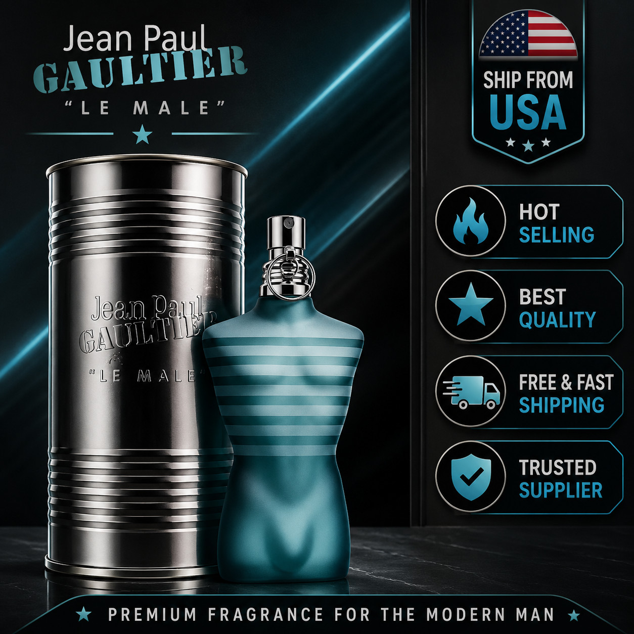 Jean Paul Gaultier “Le Male” 4.2 oz / 125ml Eau De Toilette BPI Formula