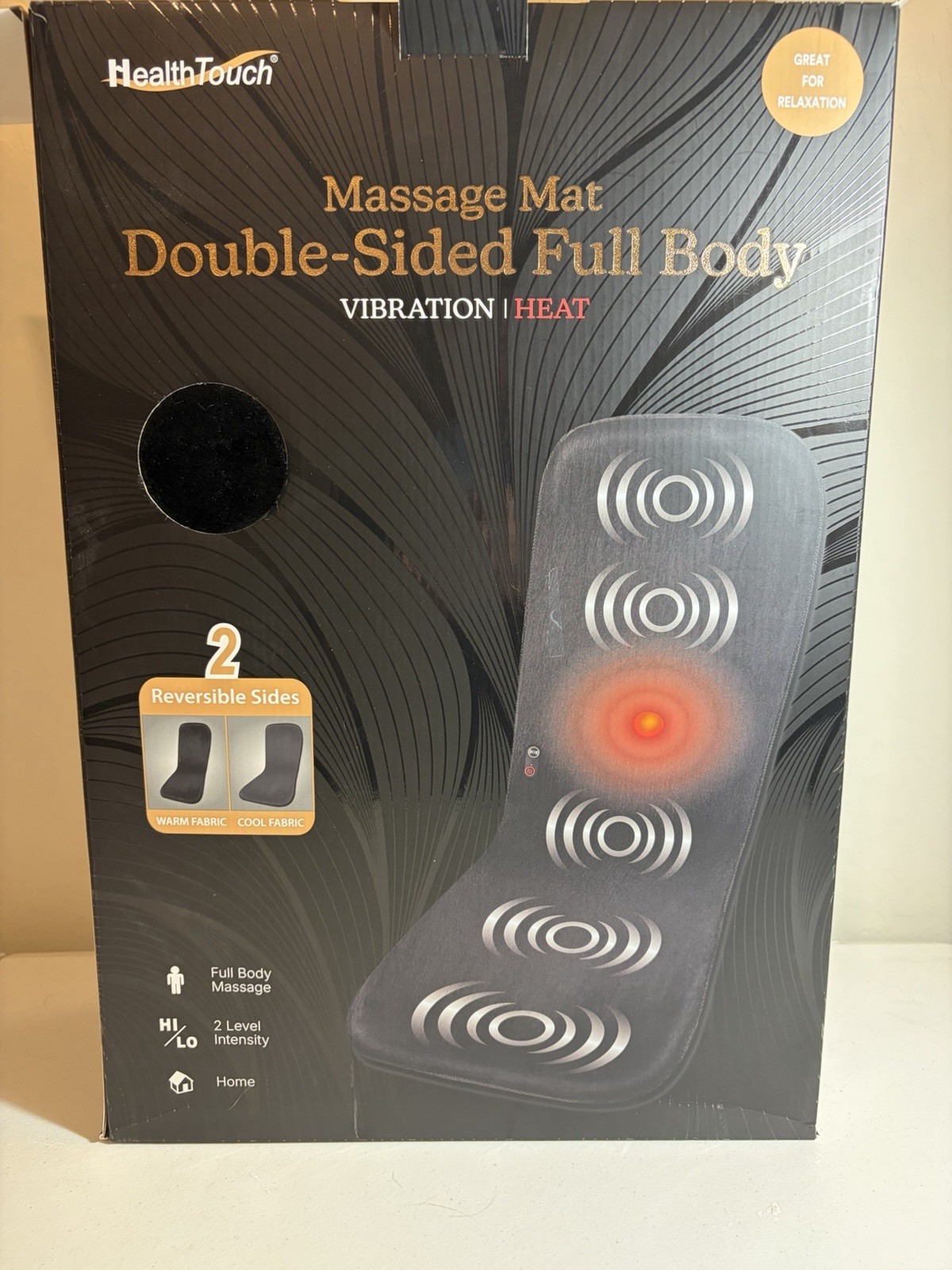 HealthTouch Double-Sided Full Body Massage Mat Vibration Heat New In Box