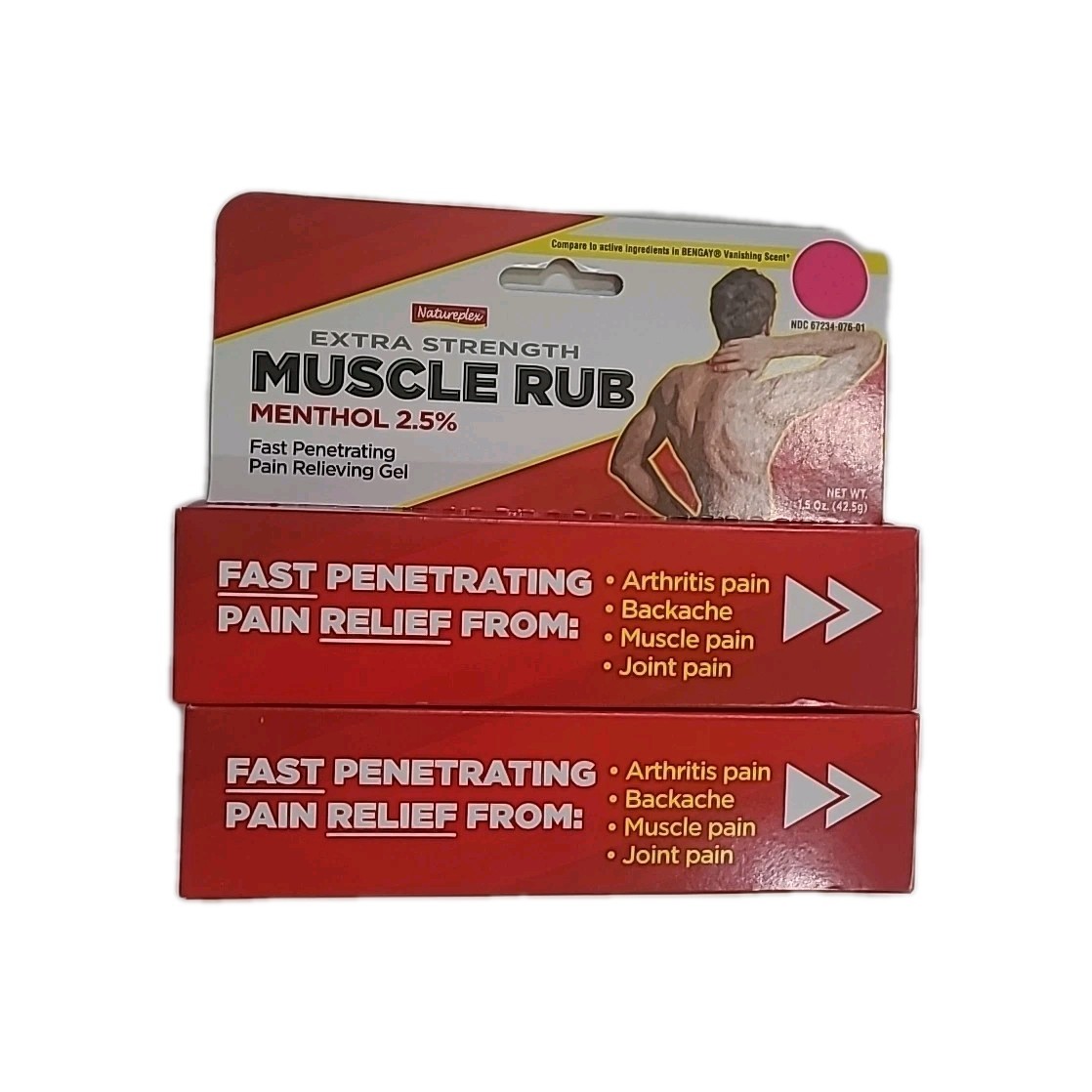 2 PACK Muscle Rub Extra Strength Backache Join pain Relieving Gel 6/2026