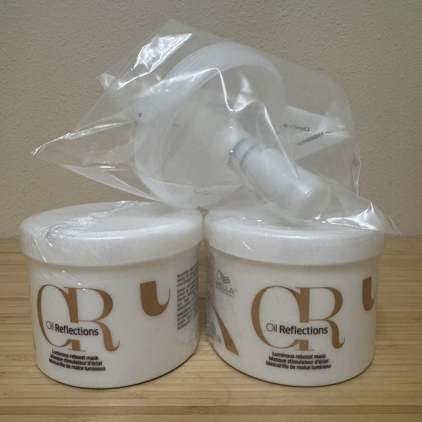 Wella Oil Reflections Luminous Reboost Mask 500 ml /16.9 oz – 2 Pack + 1 Pump