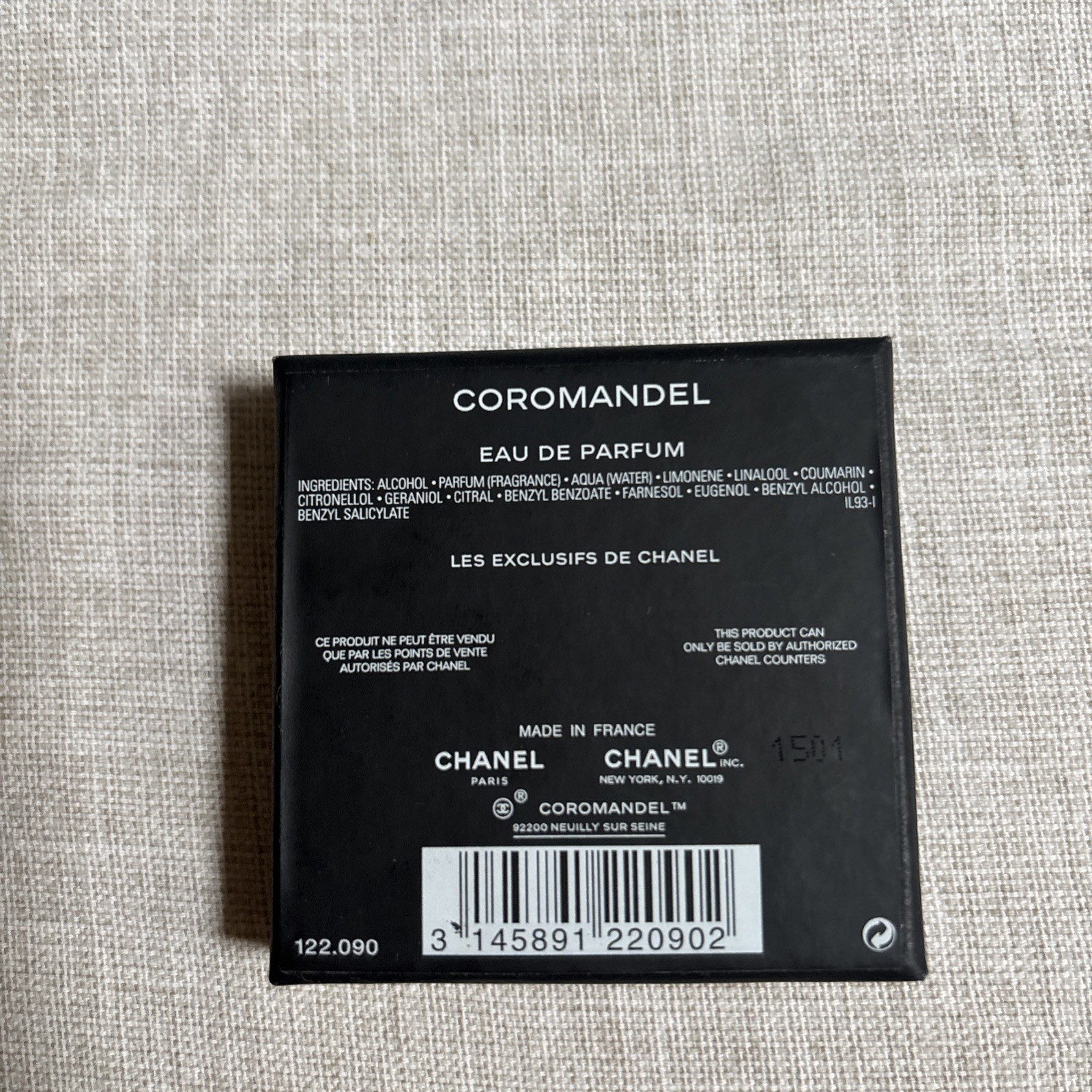 Chanel “Les Exclusifs” Coromandel EDP Spray, 75 ml / 2.5 fl oz