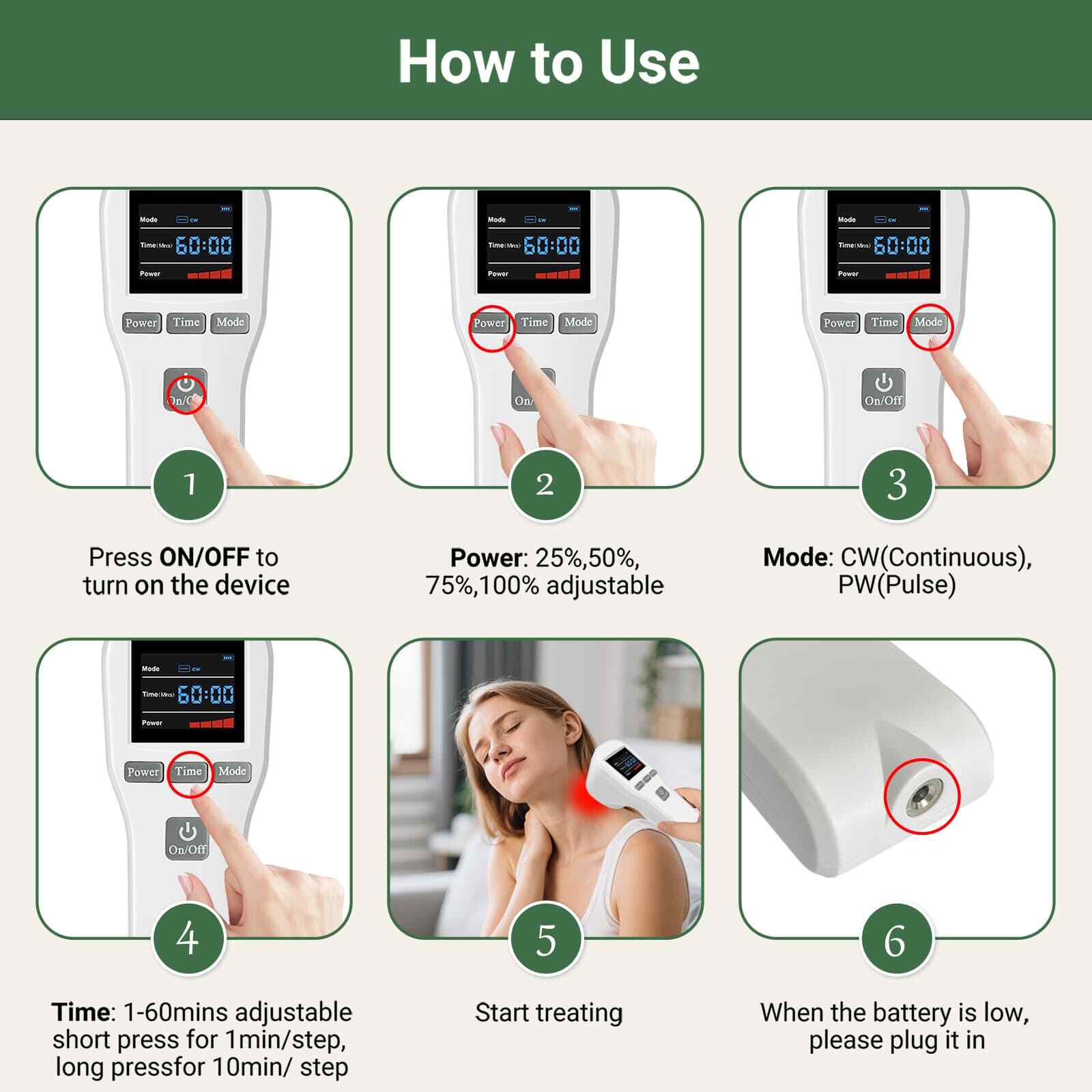 Medical Grade Red Light Therapy LLLT Treatment 880mW Knee Arthritis Pain Relief