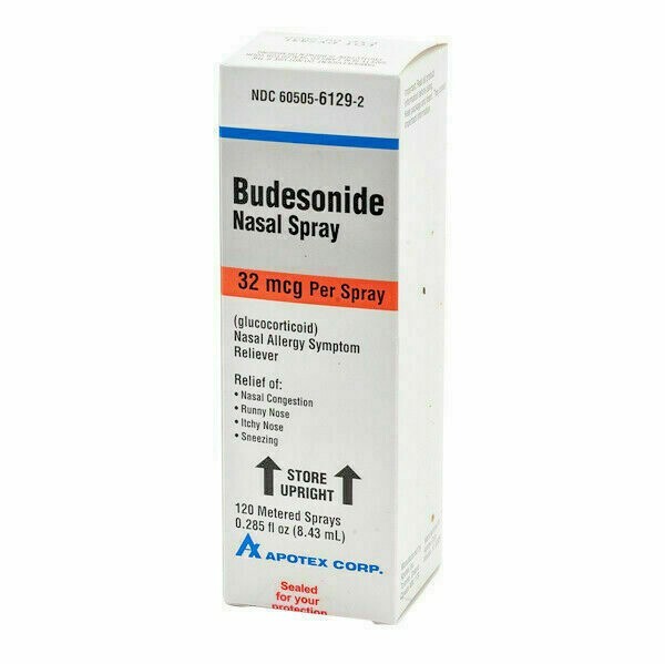 Budesonide Allergy Nasal Spray 32 Mcg 120 Sprays 8.43mL Generic Rhinocort