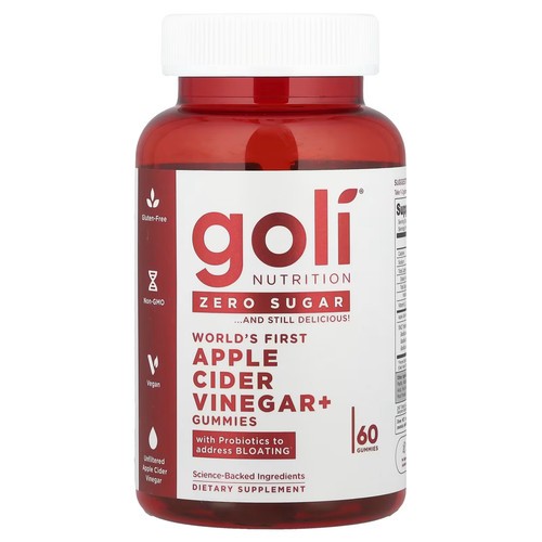NEW LUXRY Goli Nutrition, World’s First Apple Cider Vinegar+ Gummies , 60Gummies